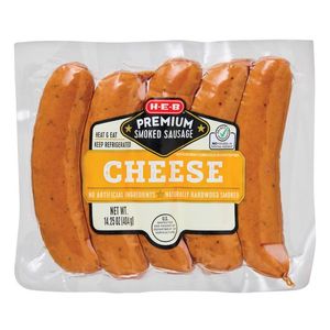 HEB Premium Salchicha Ahumada Queso 404 g