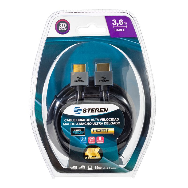 GENERICO Cable Hdmi Ultra Hd 4k 5 Metros Reforzado Alta Velocidad