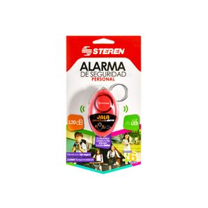 Alarma Personal Color Sólido Con Llavero Y Luz Led Con 120 Decibeles  ALA-039