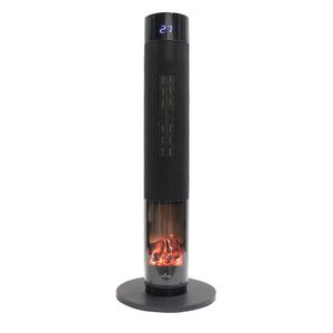 Calefactor Eléctrico de Torre Efecto Chimenea