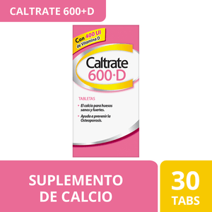 Caltrate Suplemento De Calcio 600+D con 30 pz