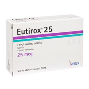 Eutirox 25 Mcg 50 Tab Levotiroxina Sodica 50 Pz