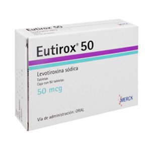 Eutirox 50 Mcg 50 Tab Levotiroxina Sodica 50 Pz