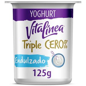 Yoghurt Vitalínea Triple Cero Natural Endulzado sin Azúcar 125 g