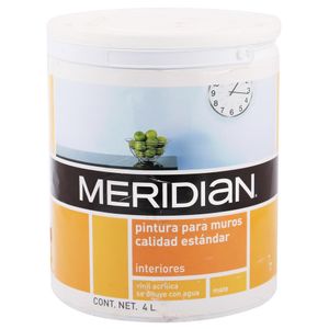 Meridian Pintura Vinil Acrílica Hogar Estándar 4 L