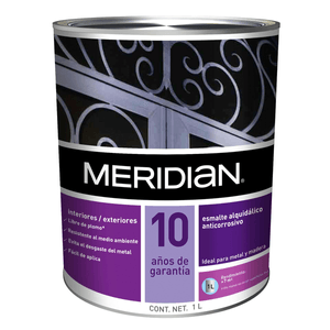 Esmalte Base Agua Meridian Para Cocinas Y Baños Blanco Semimate 1 L