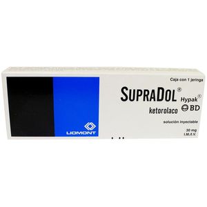 Supradol Hypak 30mg Solucion Inyectable Jeringa 1 Pz