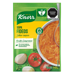 Knorr Sopa de Fideo Sabor Pollo 143 g