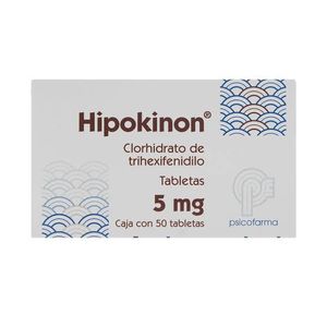 Hipokinon 5 Mg 50 Tab. Trihexifenidilo Clorhidrato 50 Pz