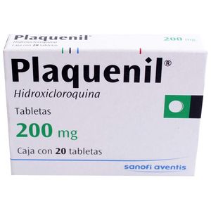 Plaquenil 200 Mg 20tab Sulfato Dehidroxicloroquina 20 Pz