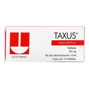 Taxus 20 Mg C/ 14 Tab Tamoxifeno 14 Pz