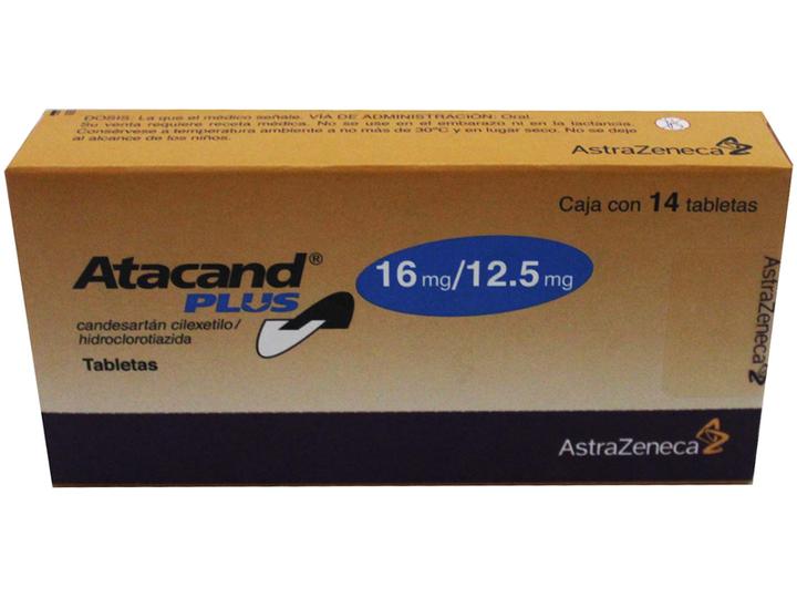 Astra Zeneca Atacand-Plus 16/12.5mg Tabletas 14 Pz - H-E-B México