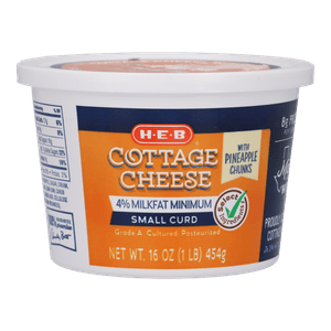 HEB Queso Cottage con Trozos de Piña 454 g