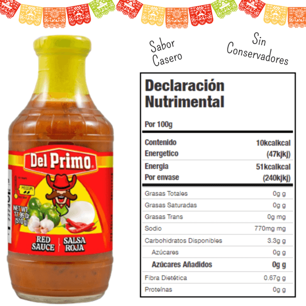 del Primo Salsa Casera Roja 510 g Mi Tienda del Ahorro