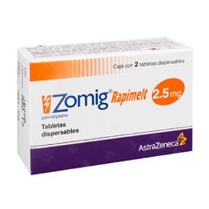 Zomig Rapimelt 2.5 Mg Tab 2 Zolmitriptano 2 Pz