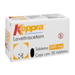 U.C.B. Keppra 500 Mg Tab 30 Levetiracetam 30 Pz - H-E-B México