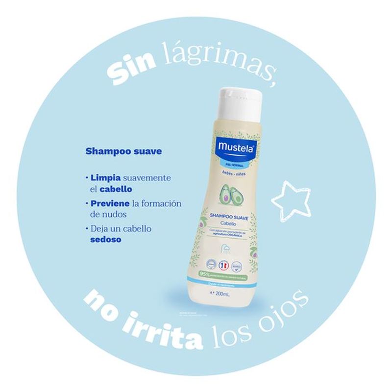 MUSTELA SHAMPOO SUAVE PARA PIEL NORMAL – Baby Bebé