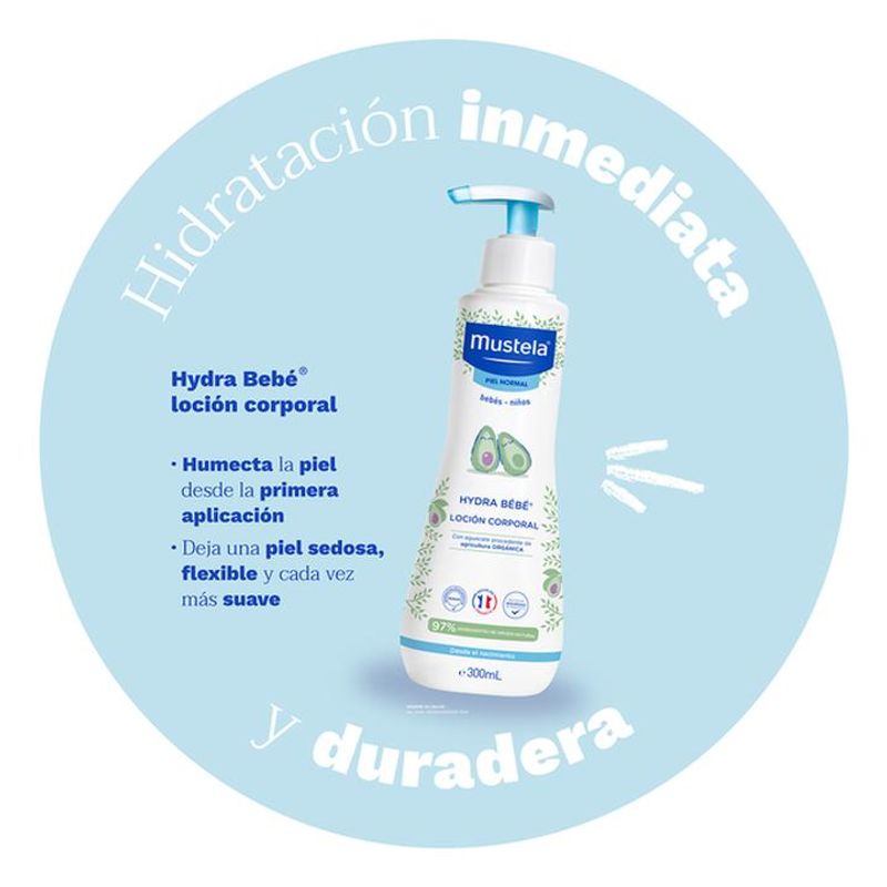 Mustela Hydra Bebe Loción Hidratante Corporal de 300 ml