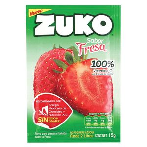 Zuko Bebida en Polvo Sabor Fresa 13 g