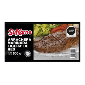 Sukarne Arrachera de Res Marinada Ligera 600 g