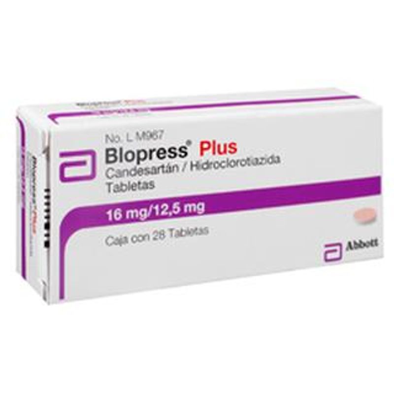 Abbott Blopress Plus 16/12.5 Mg 28 Tabletas 28 Pz - H-E-B México