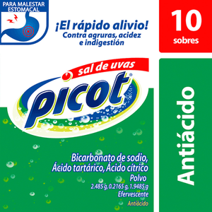 Picot Sal De Uvas Regular con 10 pz