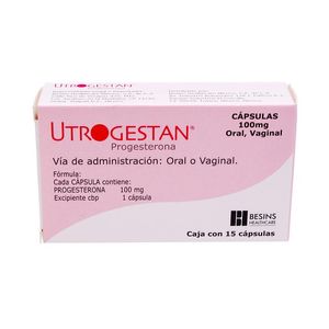 Utrogestan 100 Mg C/15 Cap. Progesterona 15 Pz