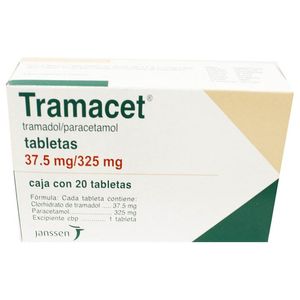 Tramacet 37.5/325mg Tab20 Tramadol, Paracetamol 20 Pz