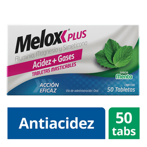 Melox Plus Tabs Menta 50 pz Melox Plus Tabs Menta  50 Pz