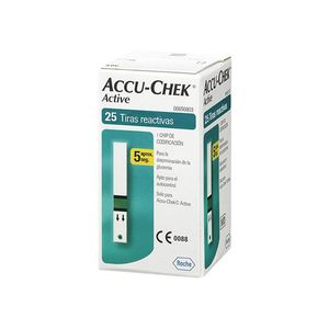 Tiras Reactivas Active Accu-Chek Glucosa 25 Pz