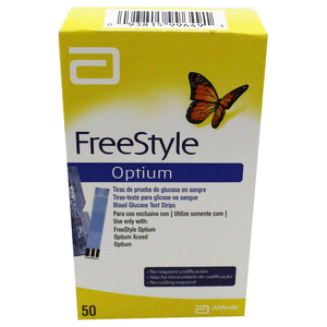 Tiras Reactivas Optium Freestyle 50 Pz