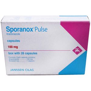 Sporanox Pulso 10o Mg 28 Cap Itraconazol 28 Pz