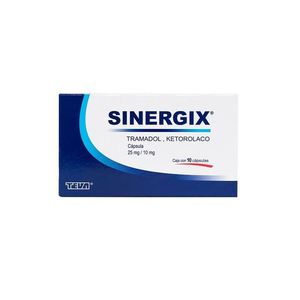 Sinergix 25/10mg Tramadol/Ketorolaco 10 Pz