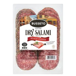 Busseto Salami con Pimienta Negra Rebanado 227 g