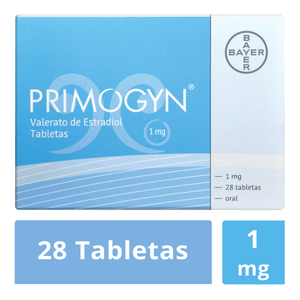 Primogyn  1 Mg 28 Tab. Valerato de Estradiol 28 Pz