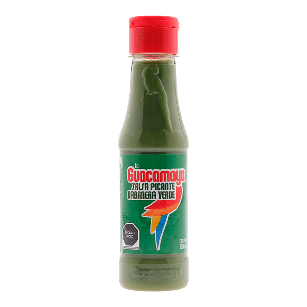 SALSA PICANTE HABANERA VERDE GUACAMAYA C/150 ML