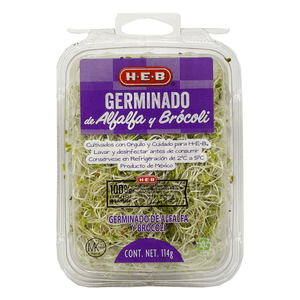 HEB Germinado de Brocoli Y Alfalfa 114 g