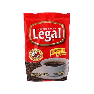 Legal Cafe Tradicional de Grano 400 g