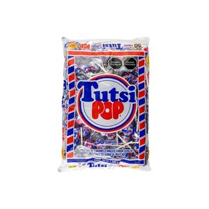 Paleta de Caramelo Macizo Pop Cereza 50 Pz