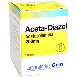 Aceta-Diazol 250 Mg 30 Tab Acetazolamida 30 Pz