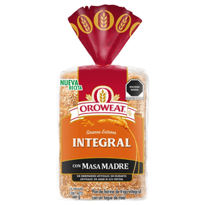 Pan de Barra Integral 100% gano Entero 680 g Pan de Barra Integral 100% Grano Entero 680 Gr