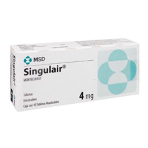 Singulair Granulado 4 Mg Sb 10 Montelukast Sodico 10 Pz