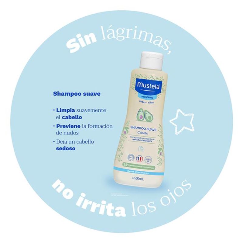 MUSTELA SHAMPOO SUAVE PARA PIEL NORMAL – Baby Bebé