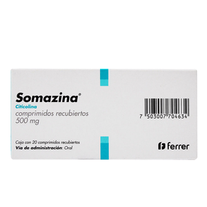 Somazina 500 Mg  C/20 Cpr Citicolina 20 Pz