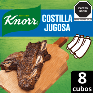 Caldo de Costilla de Res Knorr Jugosa 8 cubos de 10.5 g