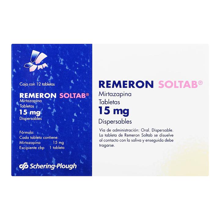 Organon Remeron Soltab 15 Mg Tab Disp 12 Mirtazepi - H-E-B México