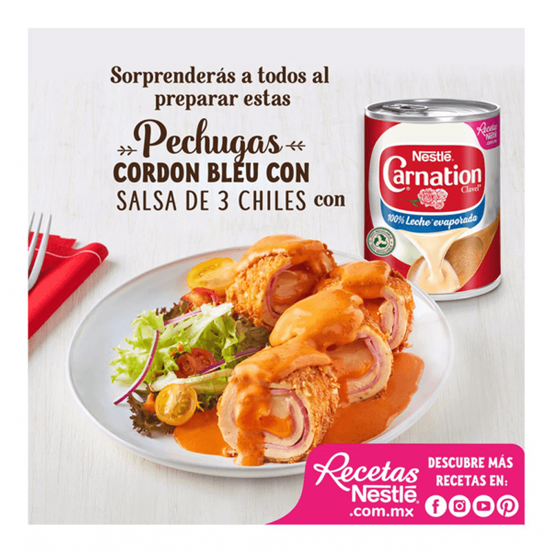 Básicos en AlimentosLeche Evaporada Nestlé Carnation Clavel 360 GRS