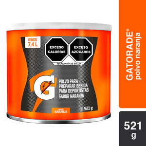 Gatorade Polvo Isotónico Sabor Naranja 521 g