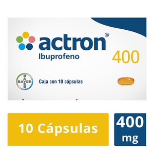 Actron 400 Mg 10 Cap Ibuprofeno 10 Pz