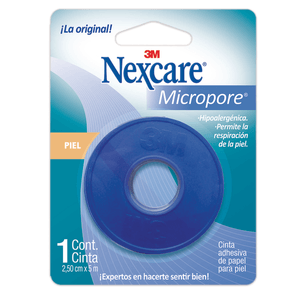 Nexcare Cinta Medica Micropore Blister Piel 2.5 cm x 5 M 1 pz